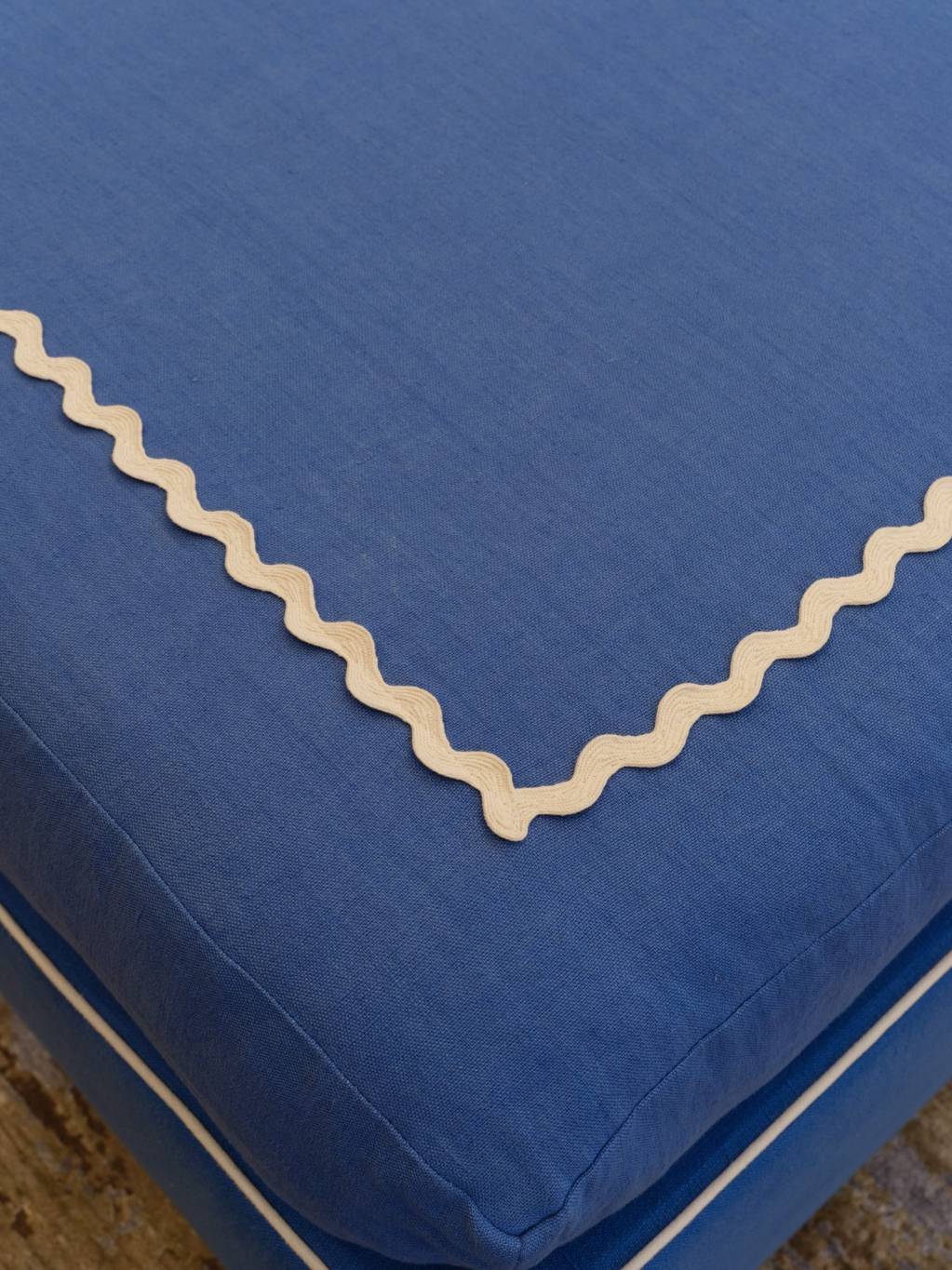 Bright Blue Twin Bedroom