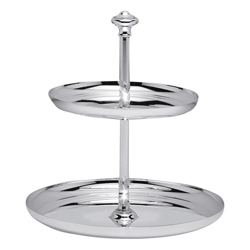 Albi Silver-Plated 2-Tiers Dessert Stand