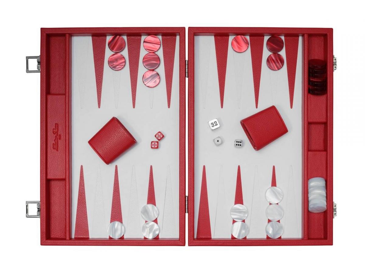 Buffalo Backgammon Large Sabrina Monte-Carlo Red