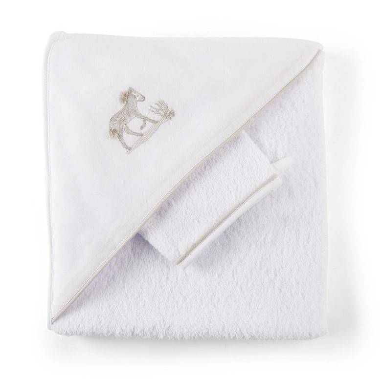 Sortie de bain + gant de toilette - Safari