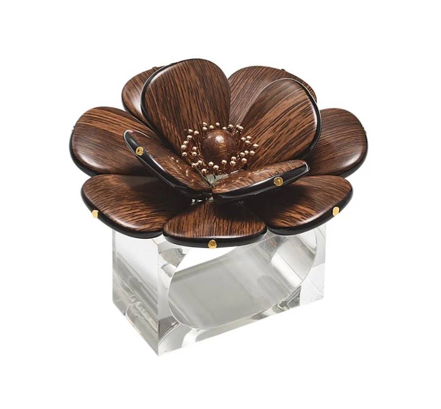 Begonia Napkin Ring Set of 4