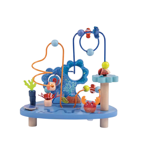 Circuit de perles en bois