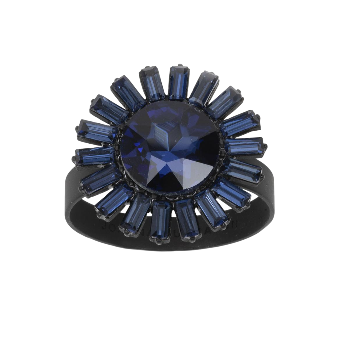 Giant Gem Skinny Napkin Ring Navy - Set of 4