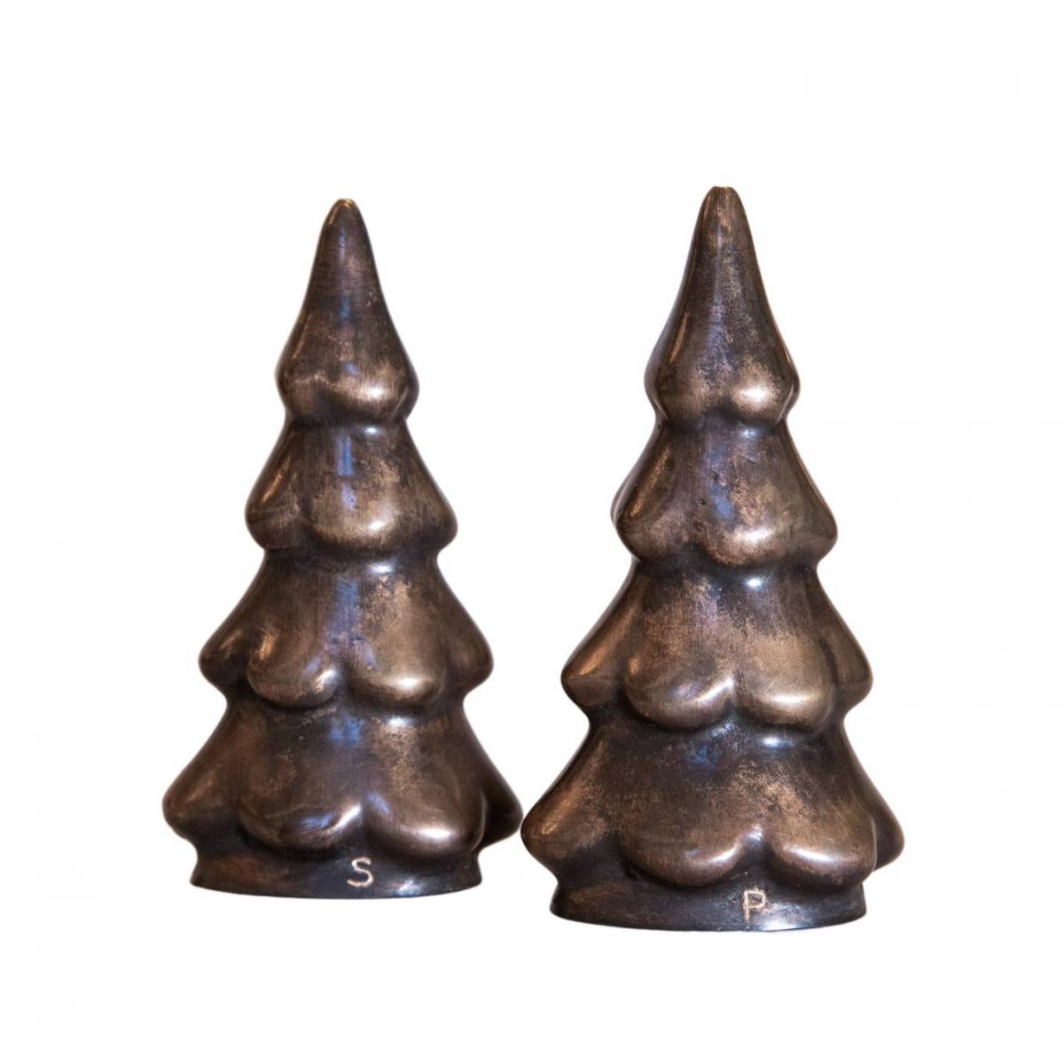 Salt and Pepper Shakers Brass