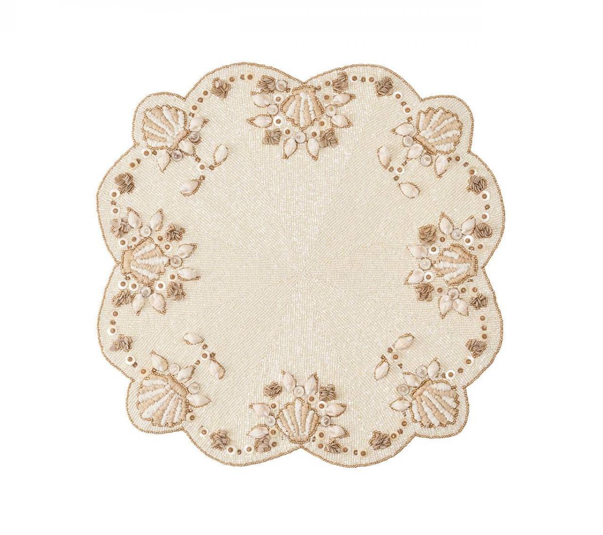 S2 Placemat  Beachcomber Natural/Ivory/Gold