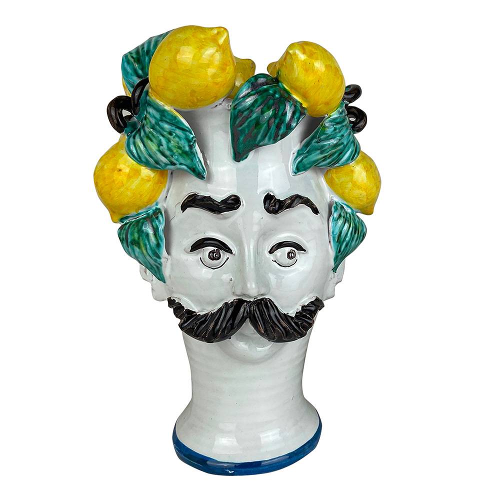 SICILY SCULPTURE VASE-LEMONS MAN