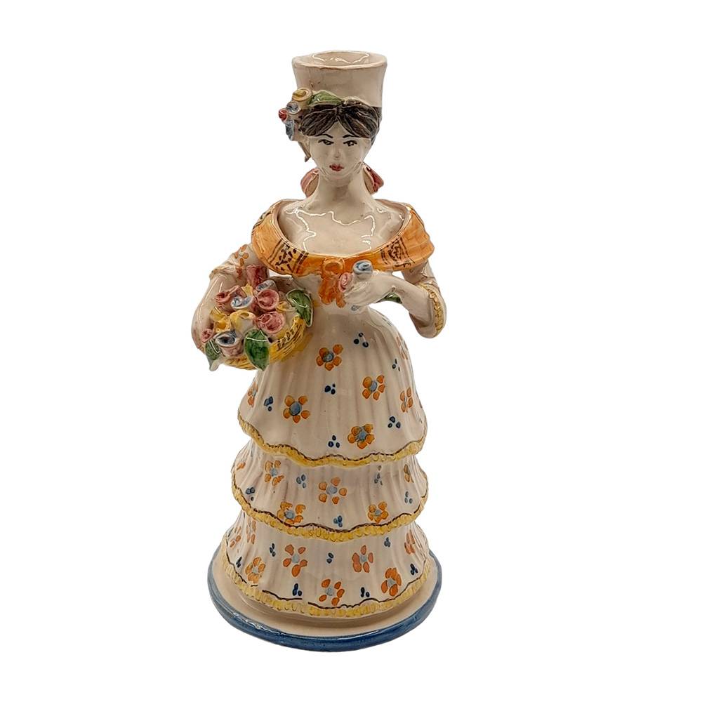 Hand Painted Ceramic Candle Holder 1