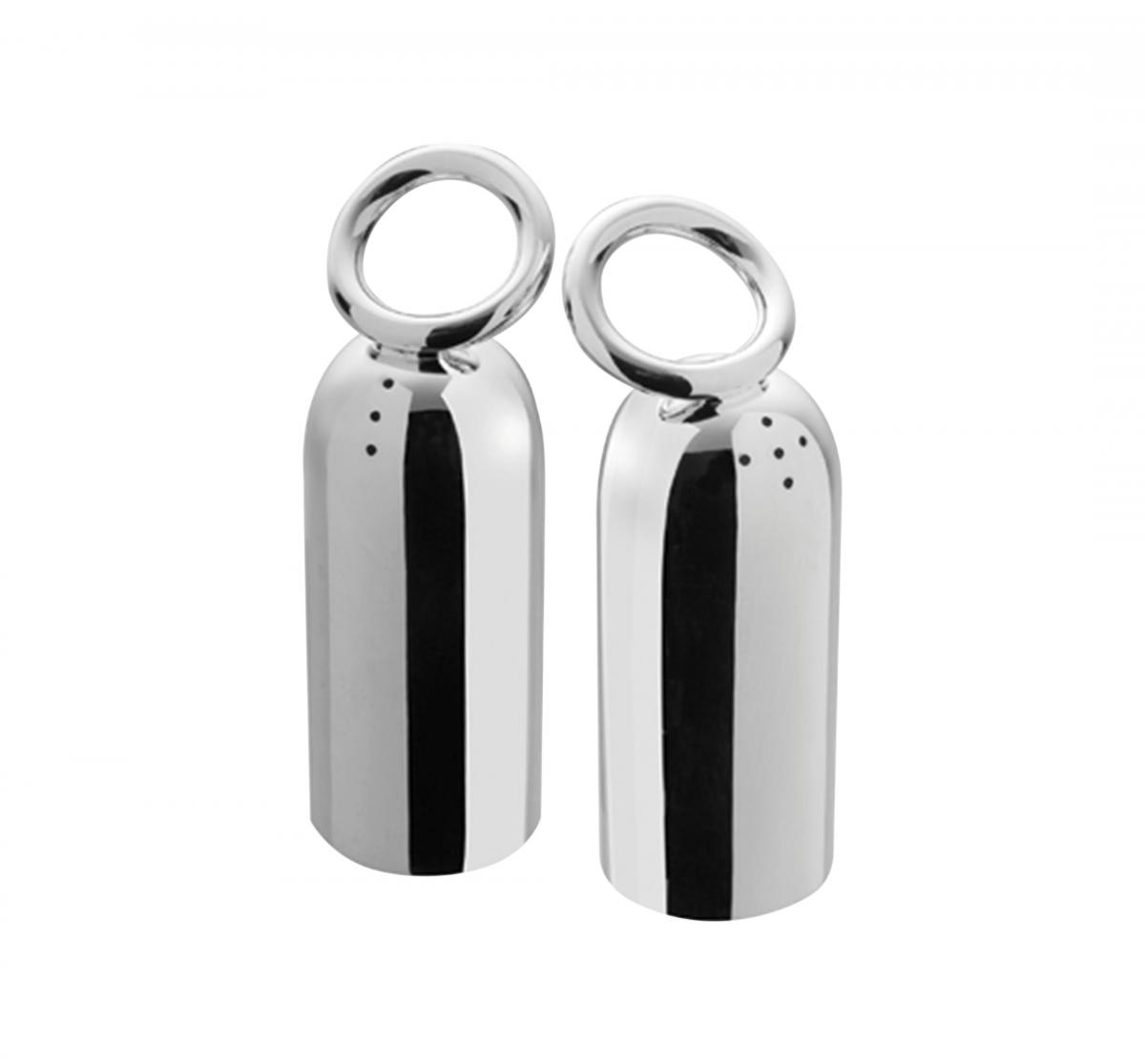 Vertigo Silver-Plated Salt and Pepper Shakers