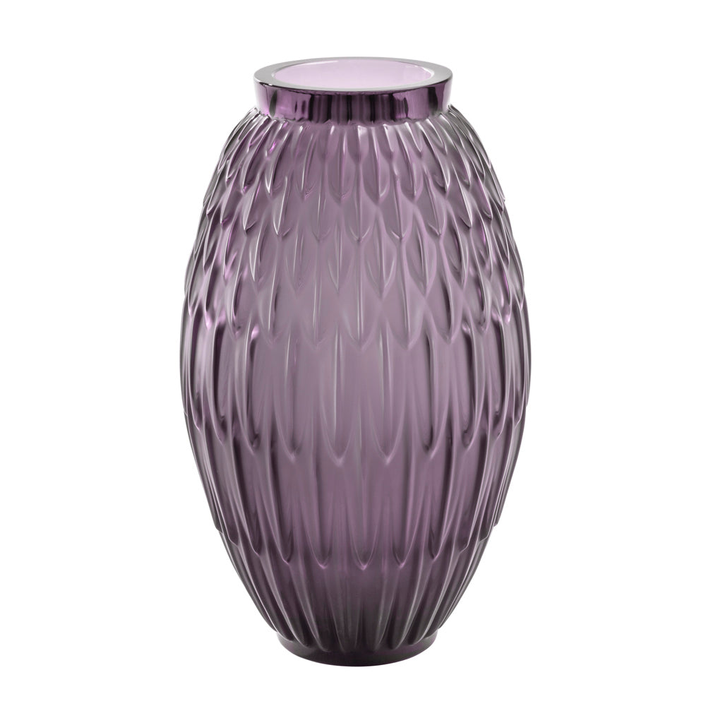 Vase Plumes GM Violet Crepuscule