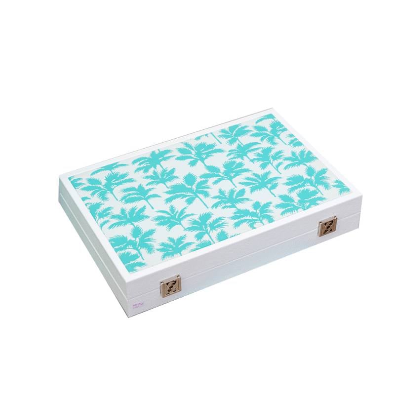 Buffalo Backgammon Large Sabrina Monte-Carlo Palm Turquoise Image