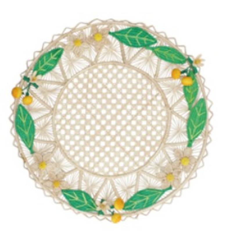 Orange Garden Placemat - Set of 2
