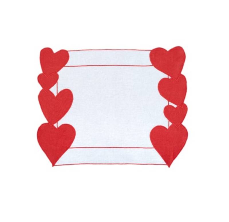 Placemat Rectangular Heart