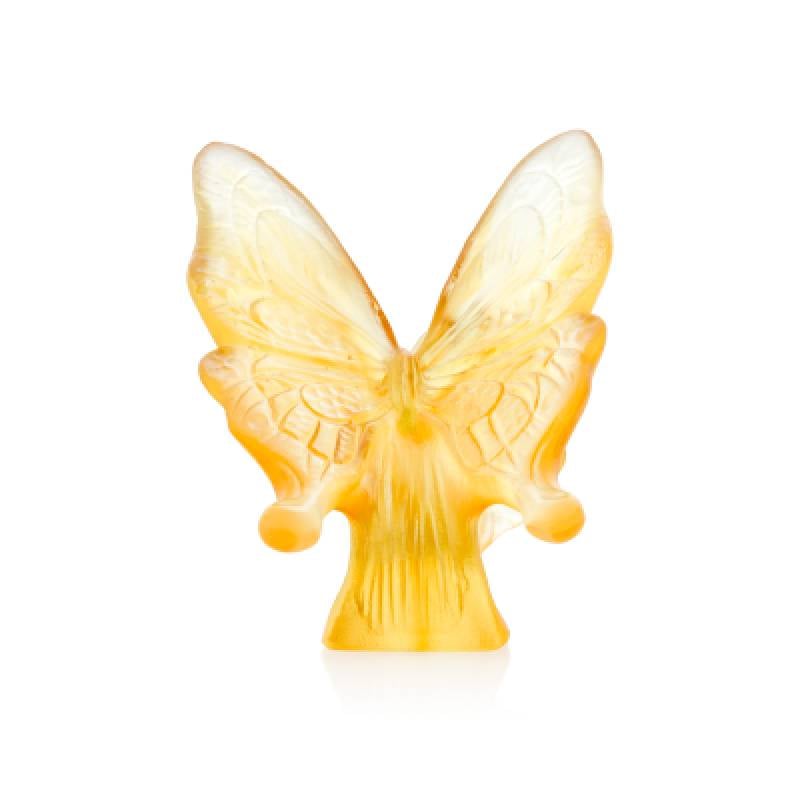 Butterfly Sculpture Yellow/Amber