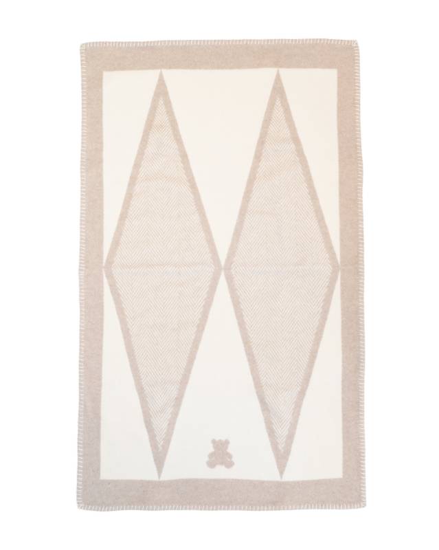 Plaid Bebe Arlequin en Cachemire 70x120cm