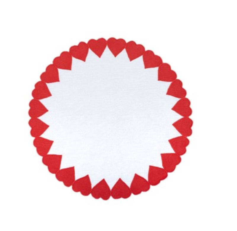 Placemat Round small Heart