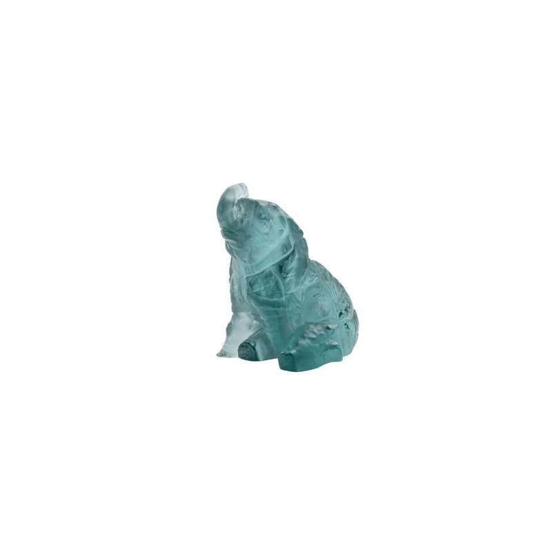 Sculpture Élephanteau Bleu