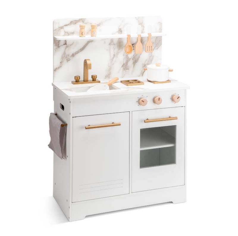 Kitchenette - white with marble print