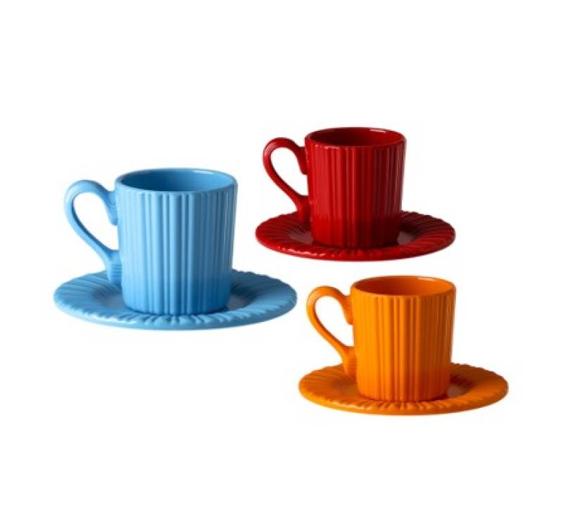 Lucilla Coffee Cup with Saucer - Set of 6