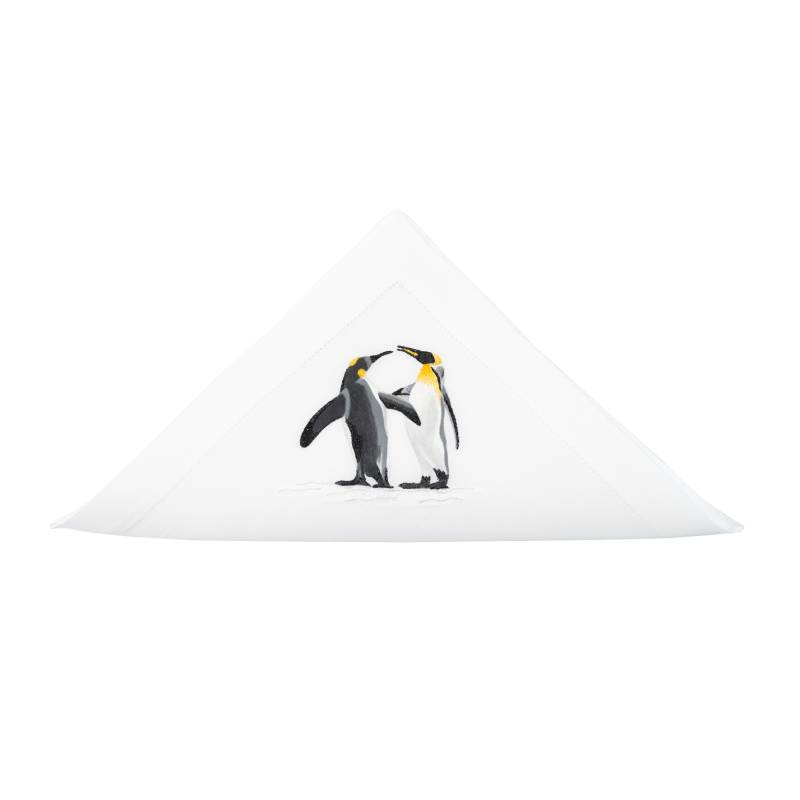 Napkin Manchot Argenté