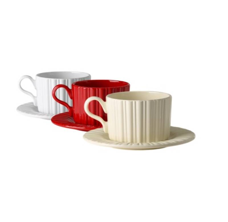 Tea cup with saucer - Set of 6