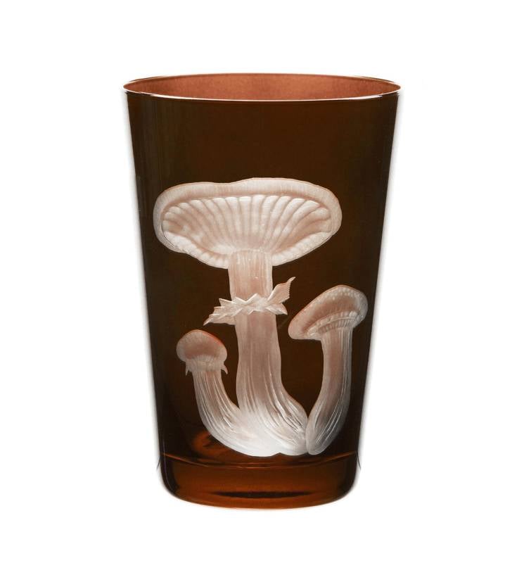 Mushrooms Honey Fungus Tumbler 325ml Walnut