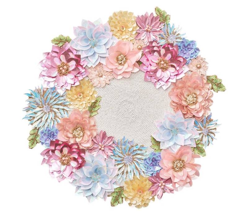 Dahlia Placemat in Sorbet, Set of 2