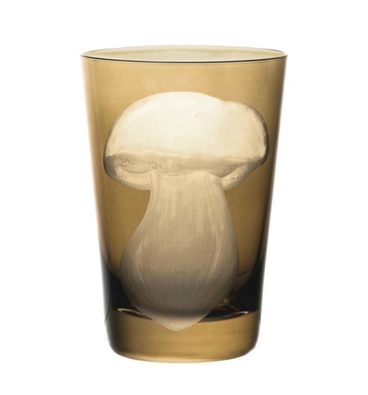 Mushrooms Summer Cep Tumbler 325ml Taupe