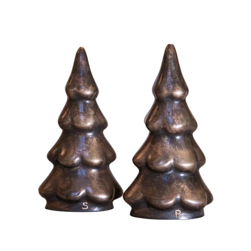 Salt and Pepper Shakers Brass