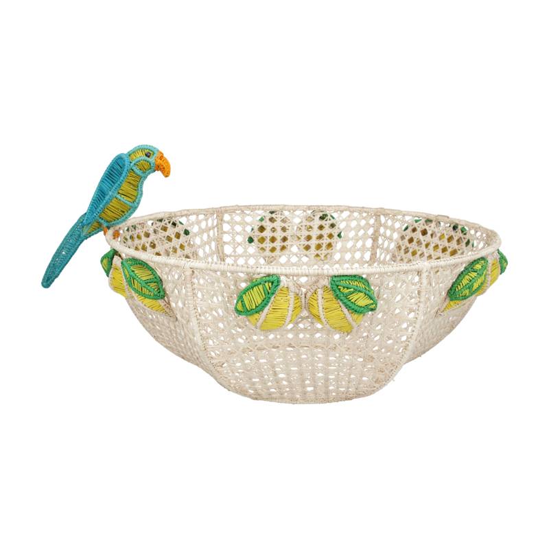 Parrot & Lemons Vase