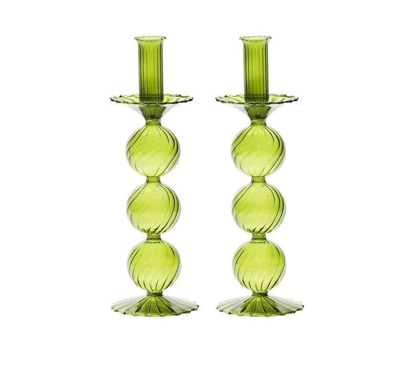 Candlestick Iris S2 Olive