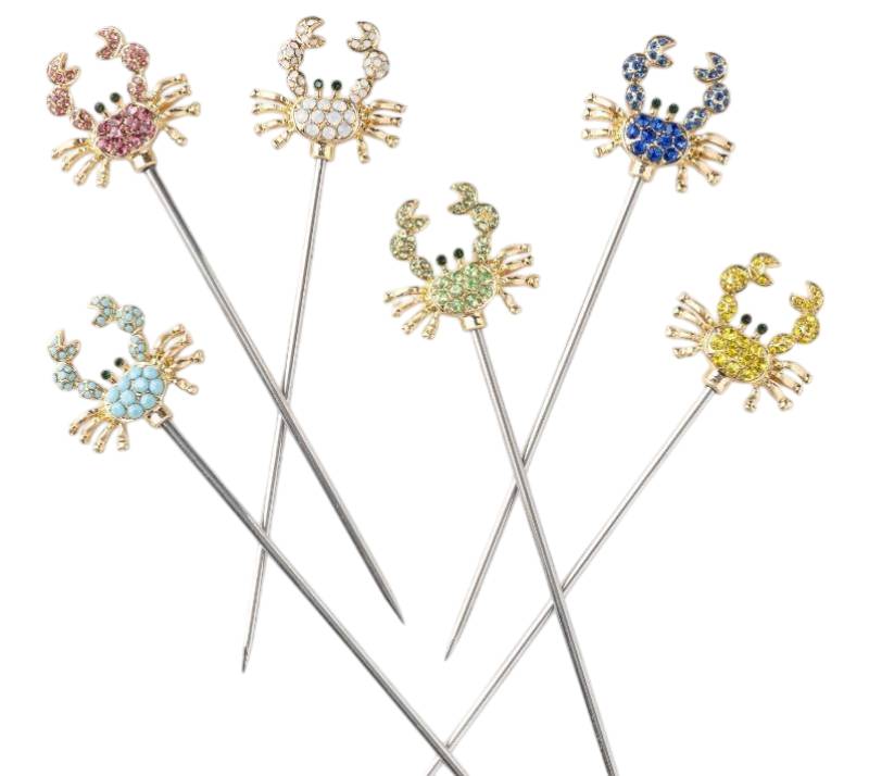 Crab Cocktail Picks Rainbow