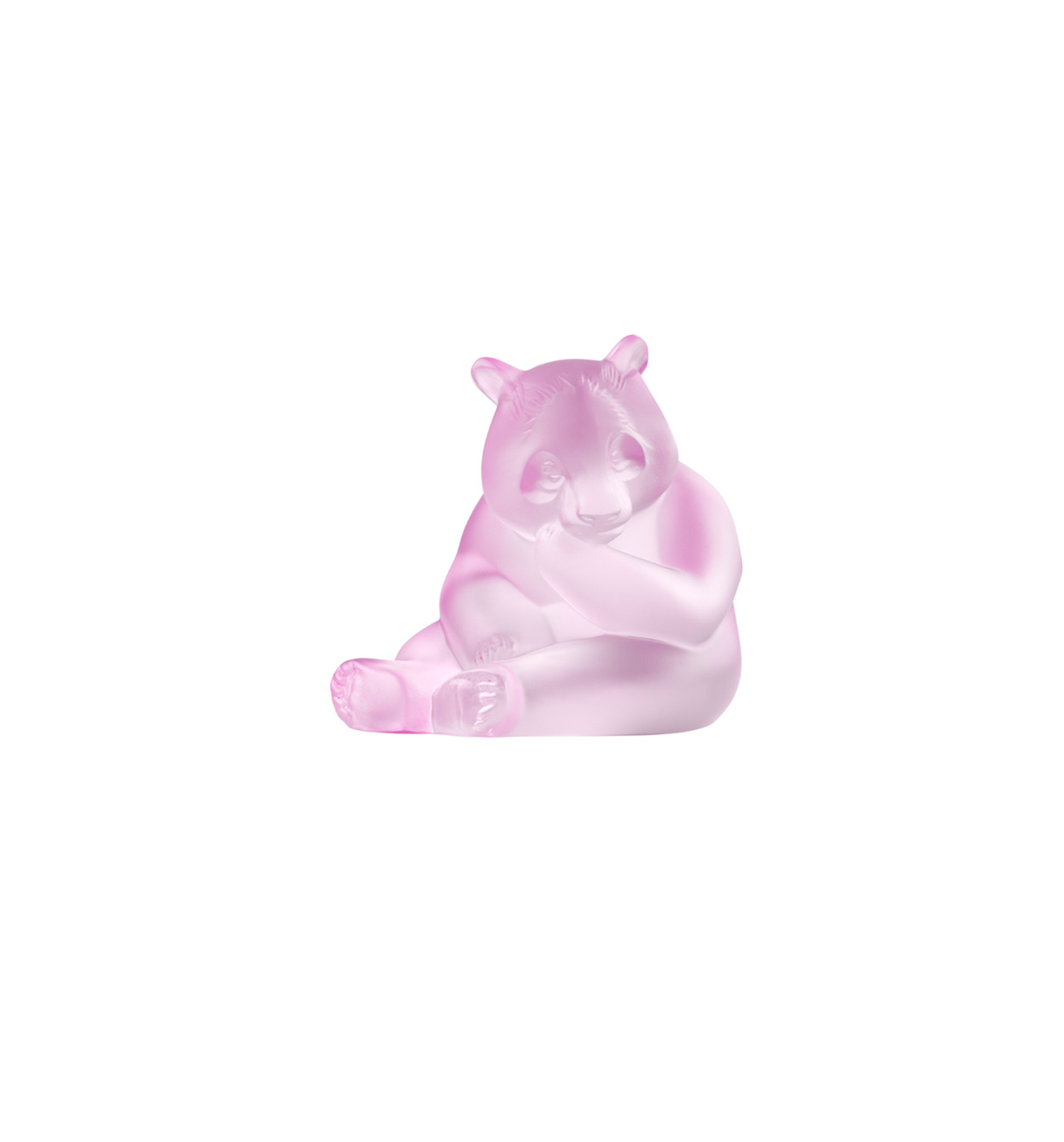 Sculpture Panda Lustré pink