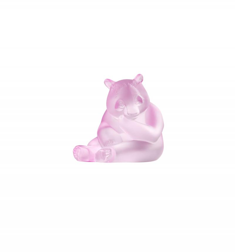 Sculpture Panda Lustré pink