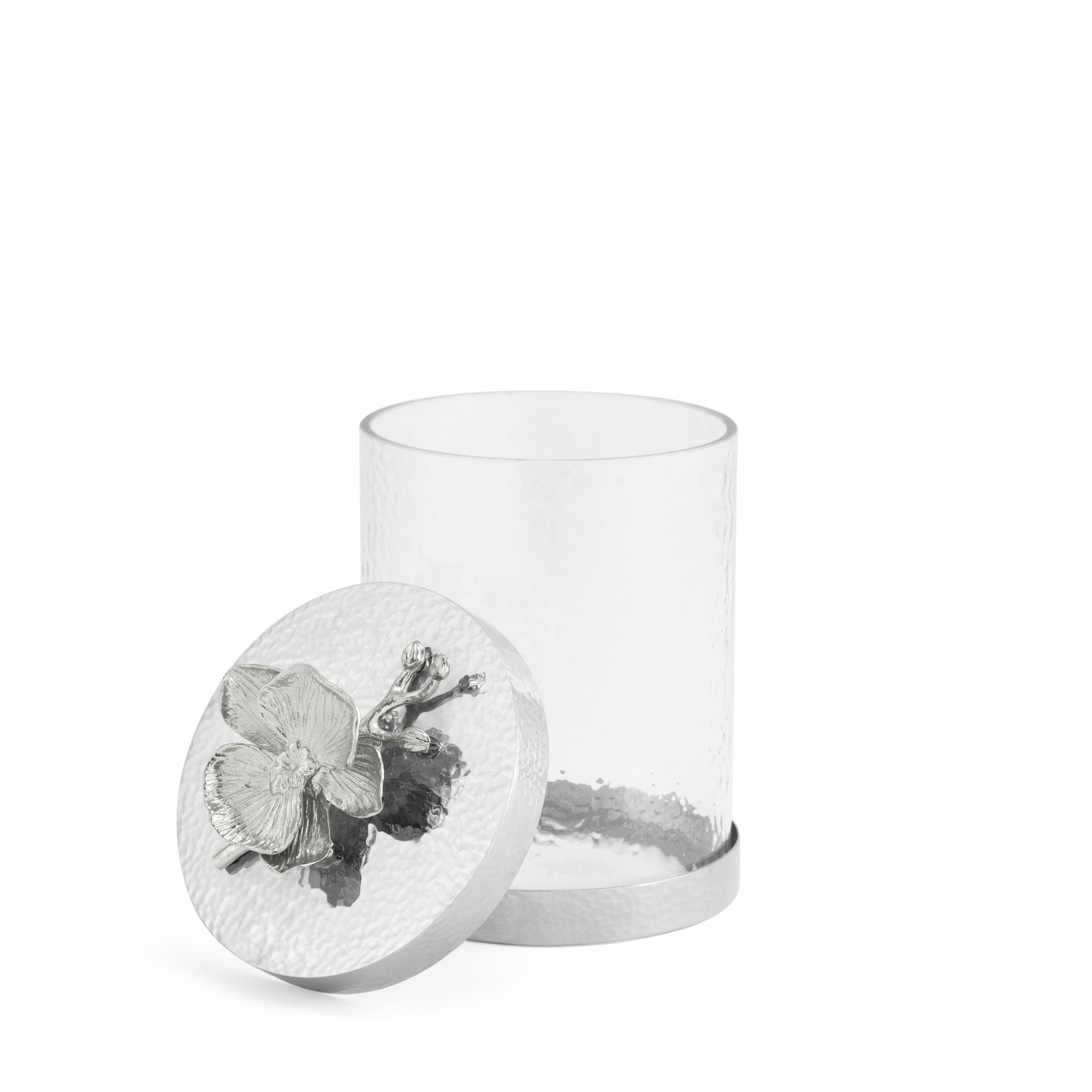 WHITE ORCHID CANISTER SMALL