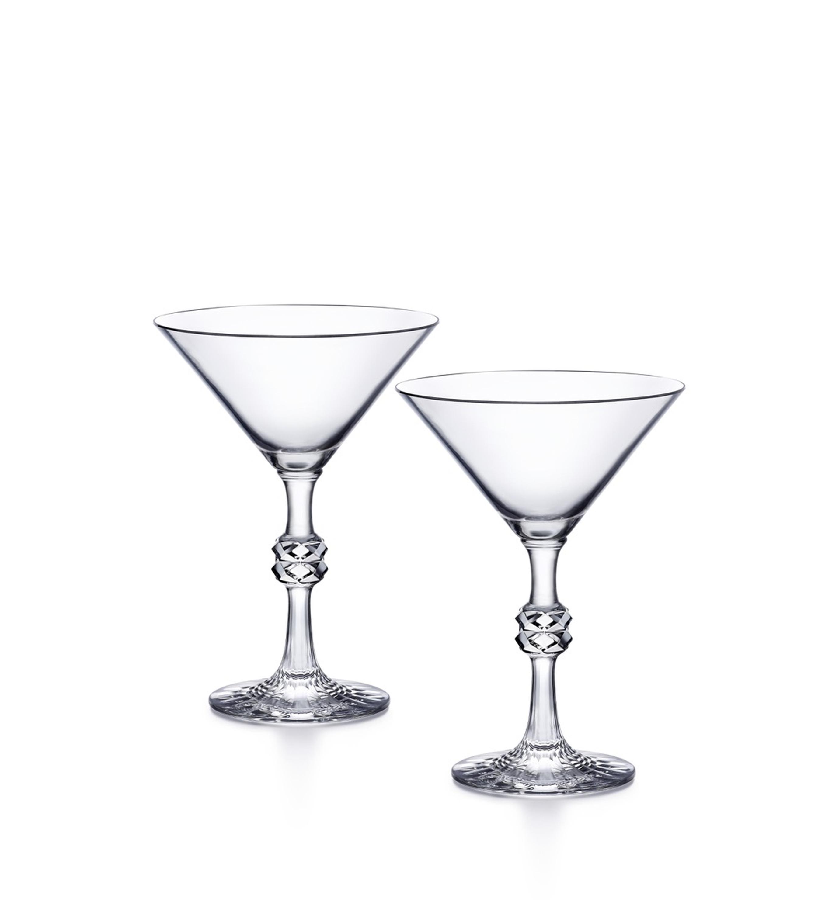 JCB PASSION MARTINI GLASS X2