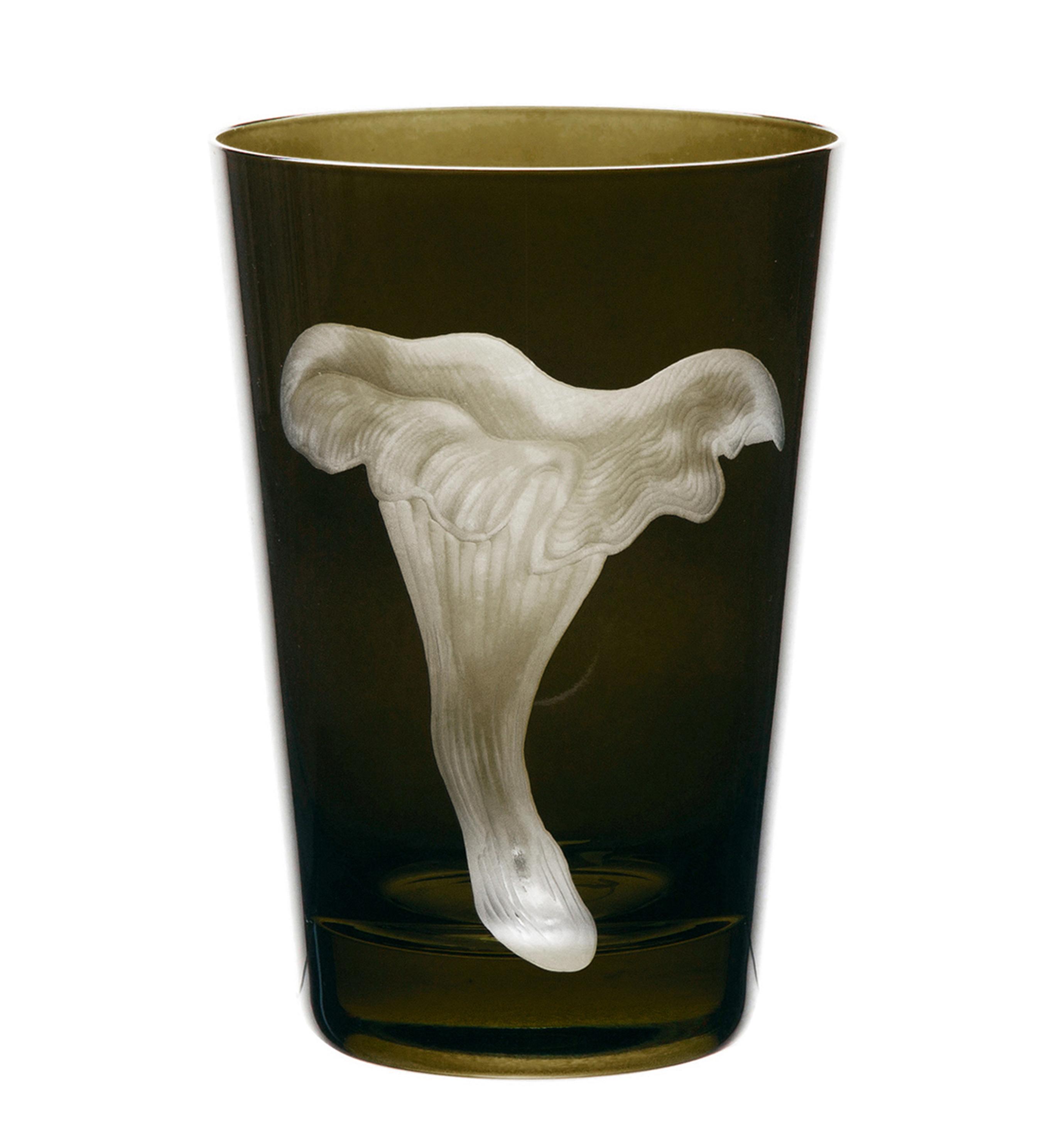 Mushrooms Chanterelle Tumbler 325ml Moss