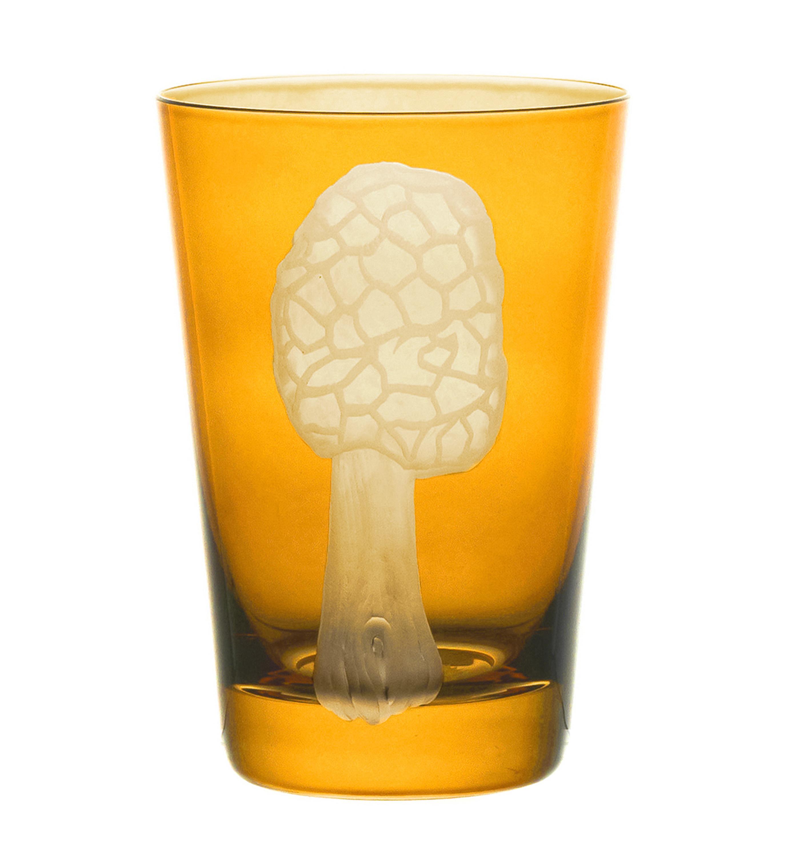 Mushrooms Morel Tumbler 325ml Amber