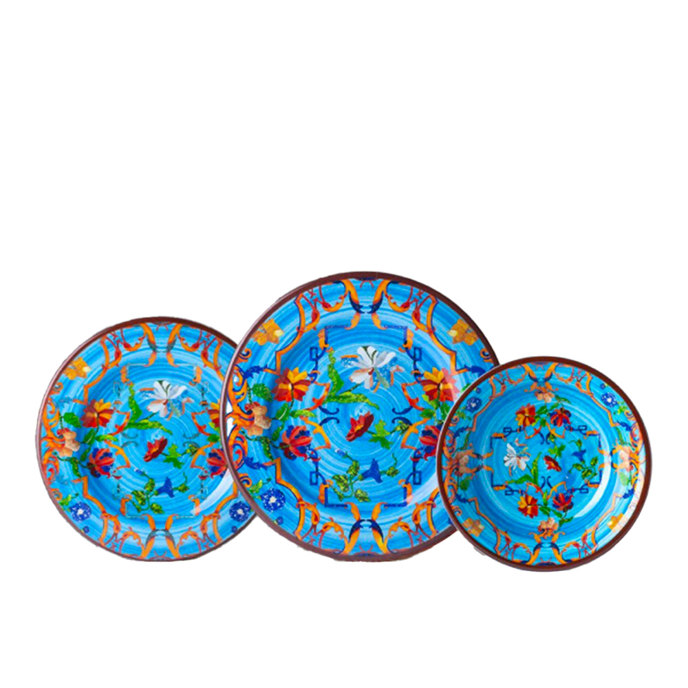 Pancale underplate turquoise Set of 6