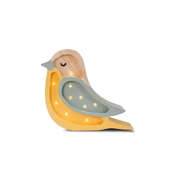 Little Lights Bird Lamp Little  Turquise/Yellow