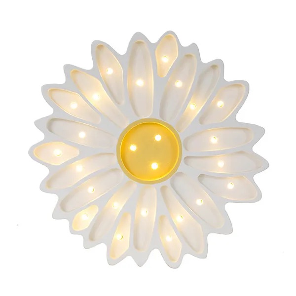 Little Lights Daisy Lamp  White