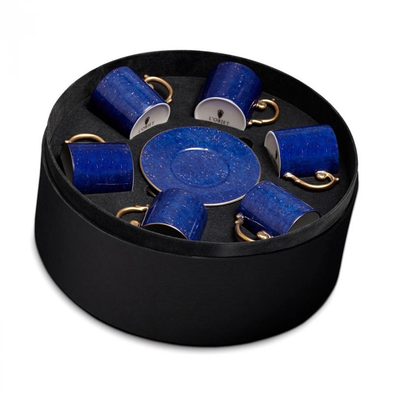 Lapis Espresso Cup + Saucre - Set of 6