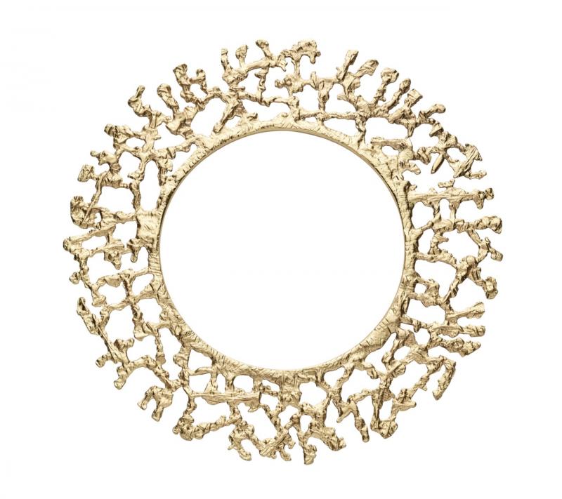 Molten Round Placemat Gold - Set of 4