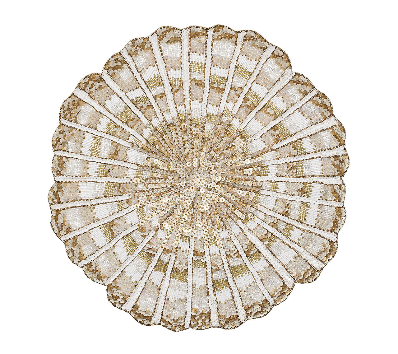 Nautilus Placemat in Champagne & Gold, Set of 2