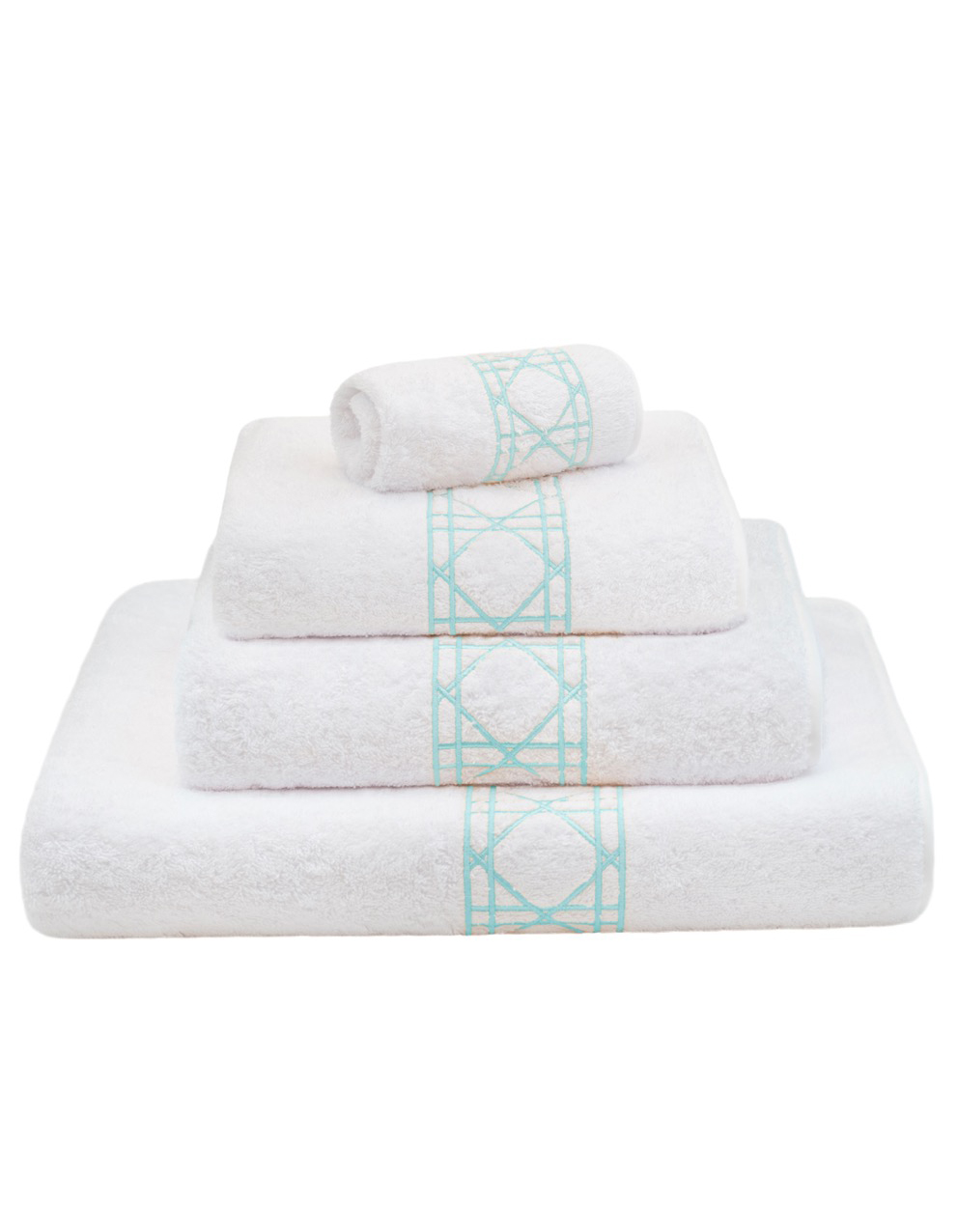 CAIRO - BATH LINEN SET - Aqua blue