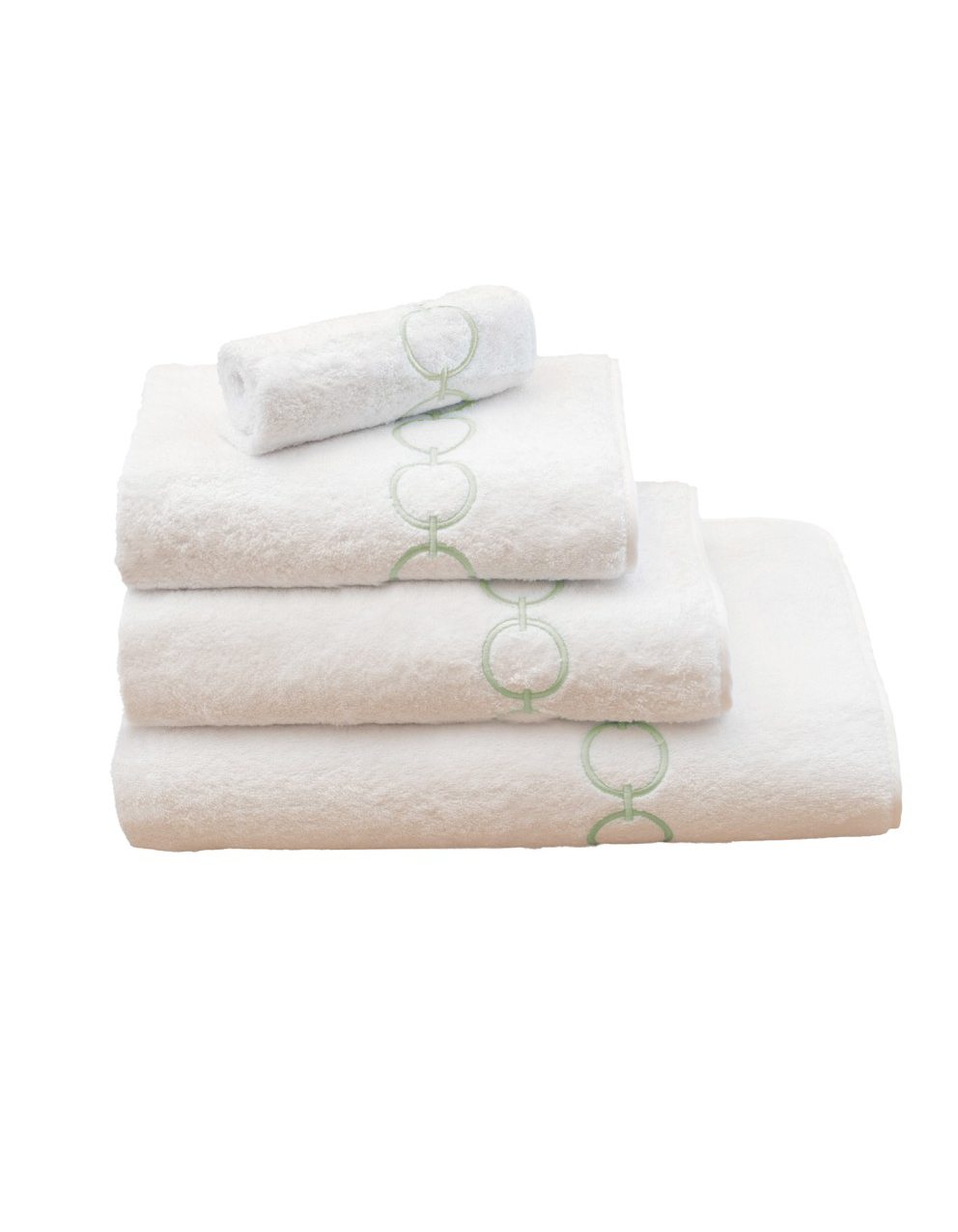 CERCLES - BATH LINEN SET - Sage green