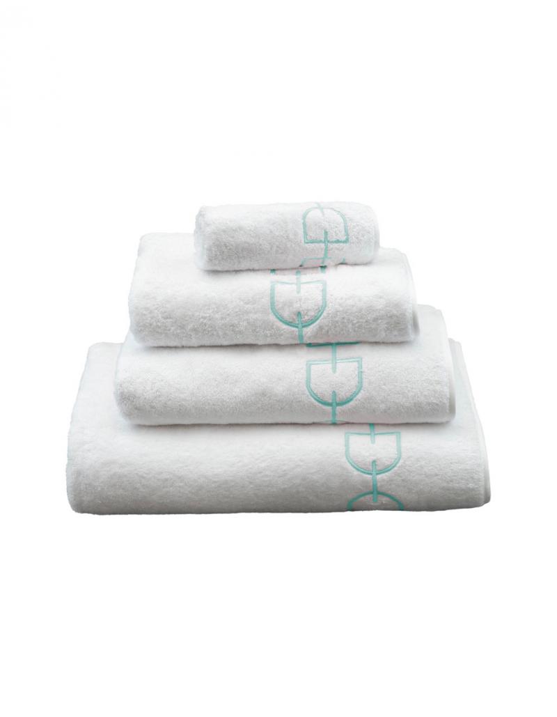 AMZADA - BATH LINEN SET  - Aqua blue