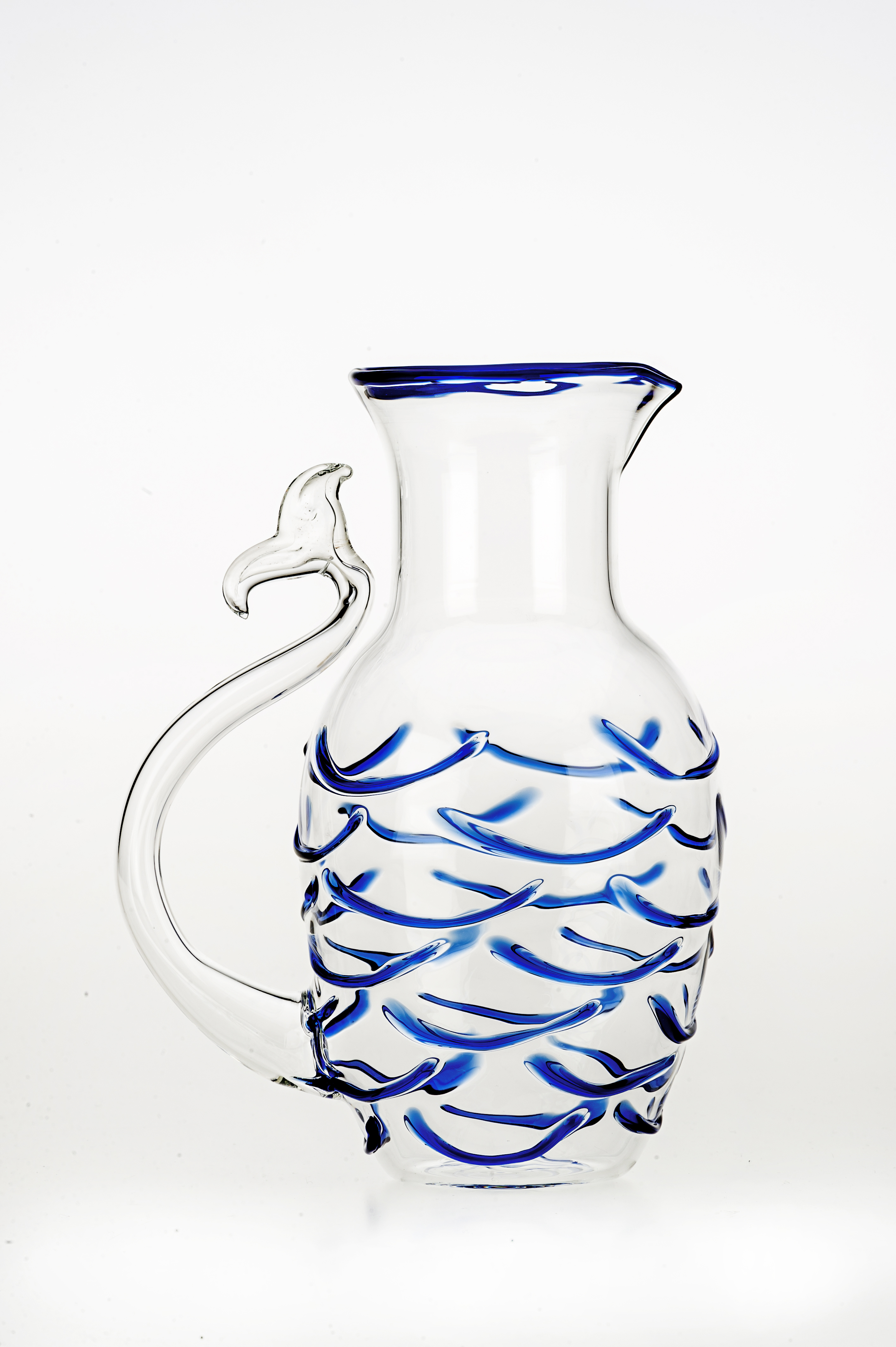 Fish Tale Jug Blue